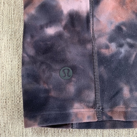 Lululemon Key To Balance Diamond Dye Gray & Pink Cross Back Tank Top Size 4 - Picture 3 of 7